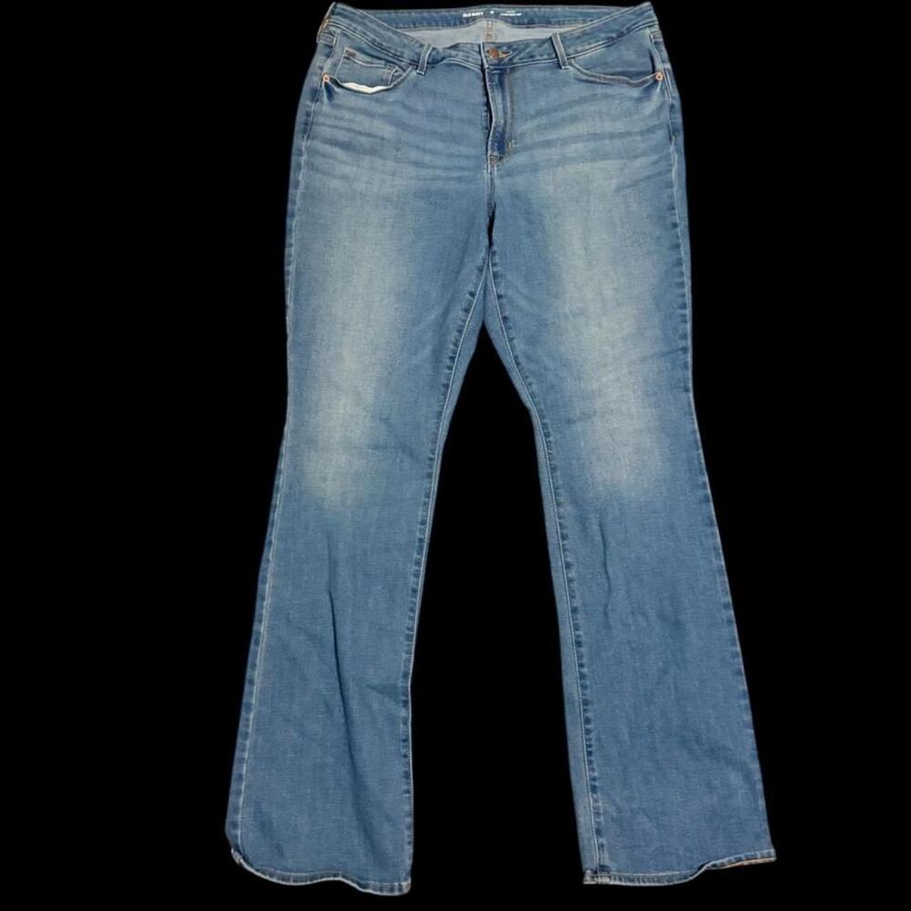 Old navy blue denim jeans